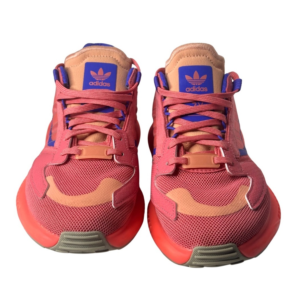 Adidas Peach and Blue ZX Sneakers